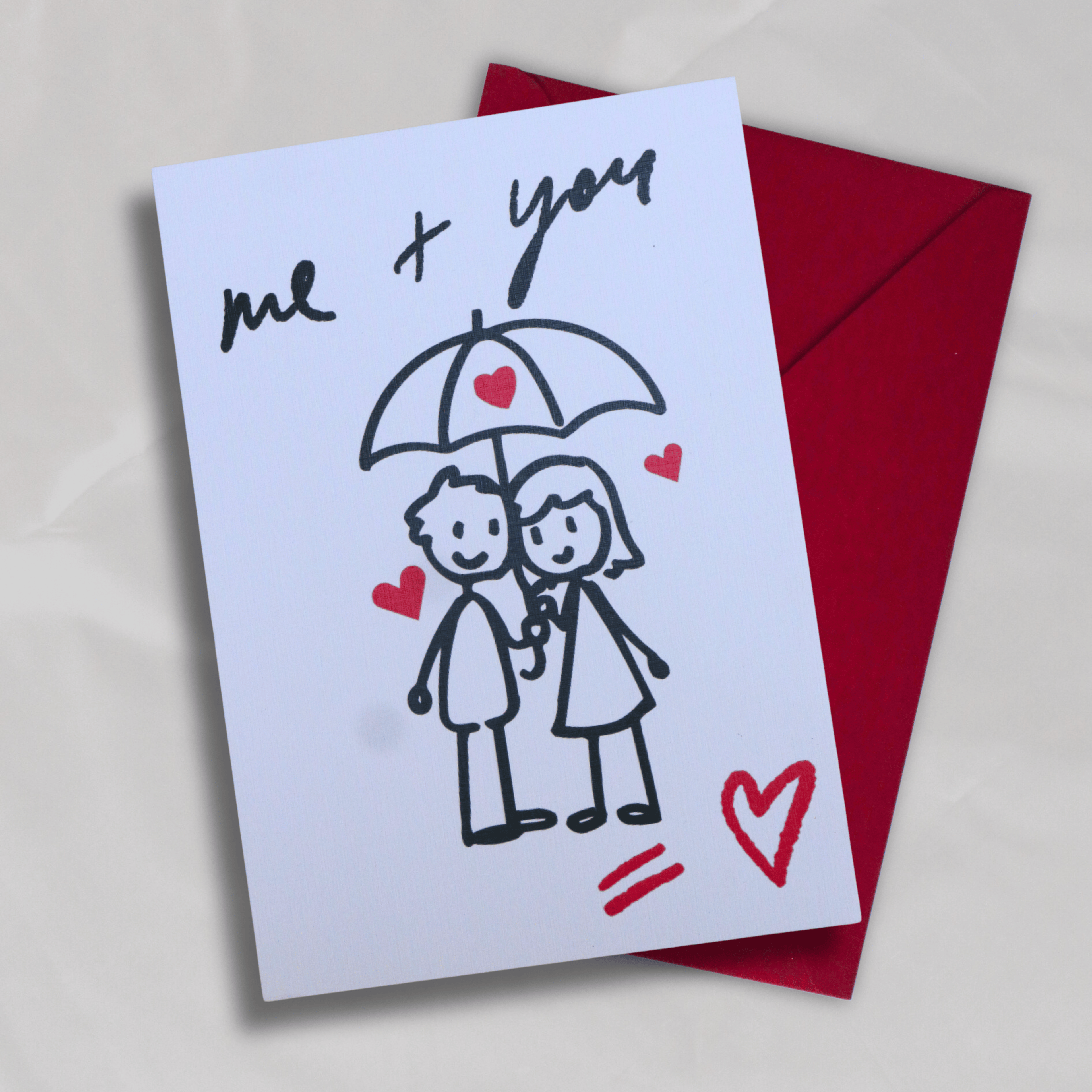 me + you = <3