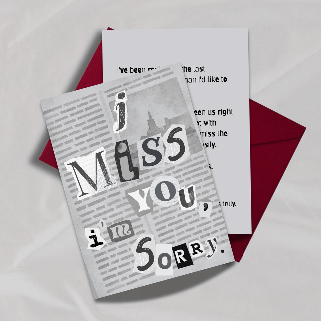 I Miss You, I'm Sorry.
