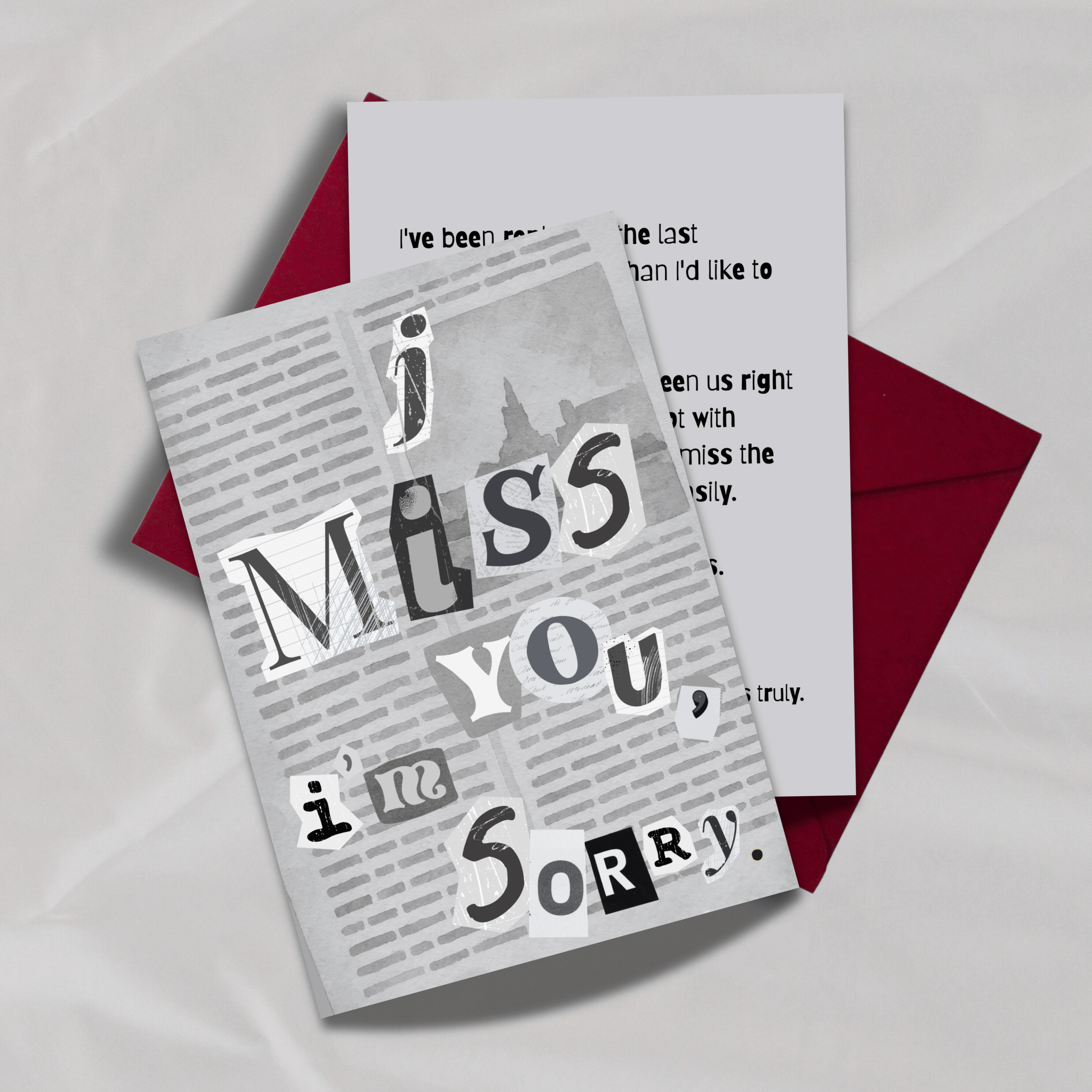 I Miss You, I'm Sorry.