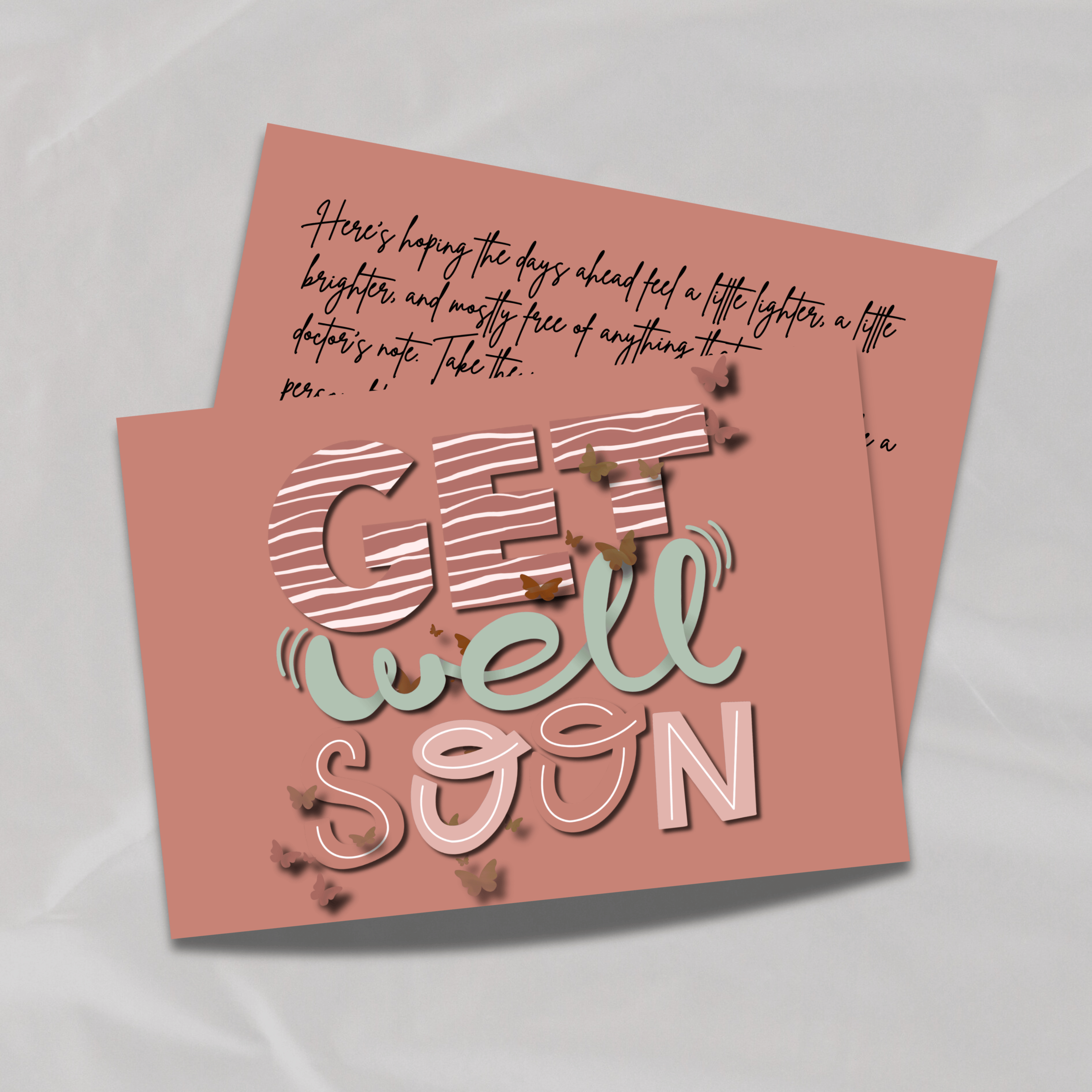 Get Well Soon - Butterflies for You