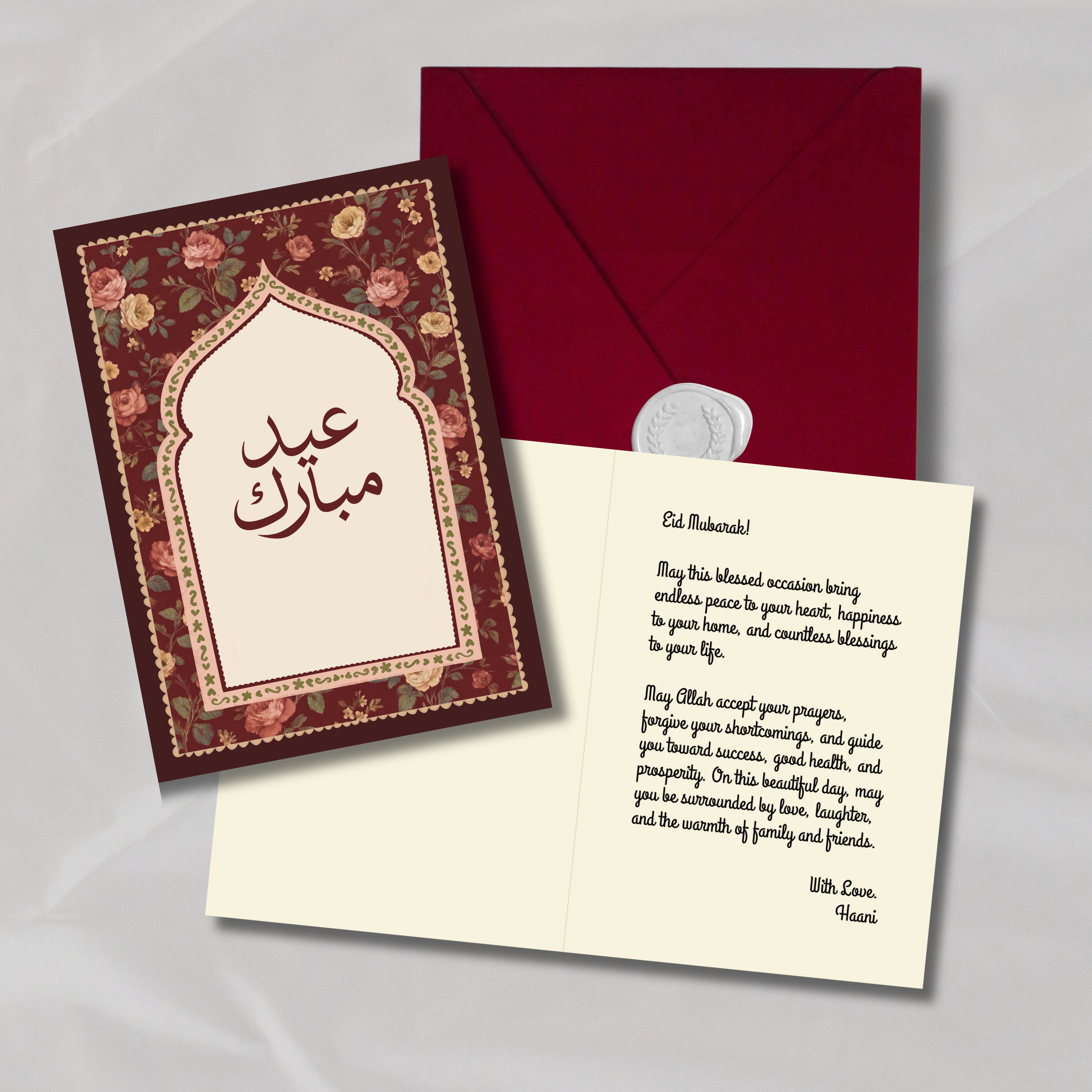 Vintage crimson Eid - Haani