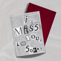 I Miss You, I'm Sorry.