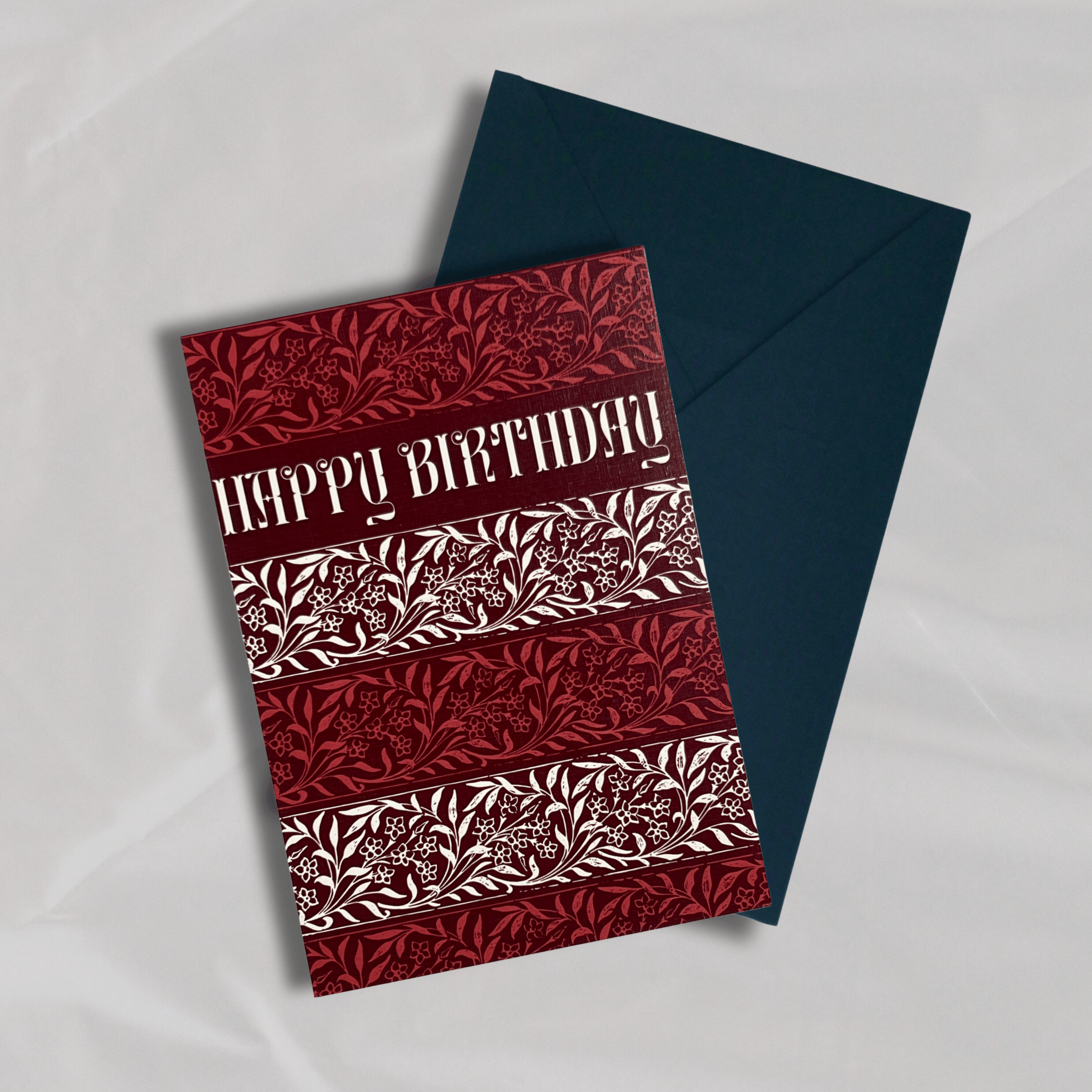 Happy Birthday Block Print