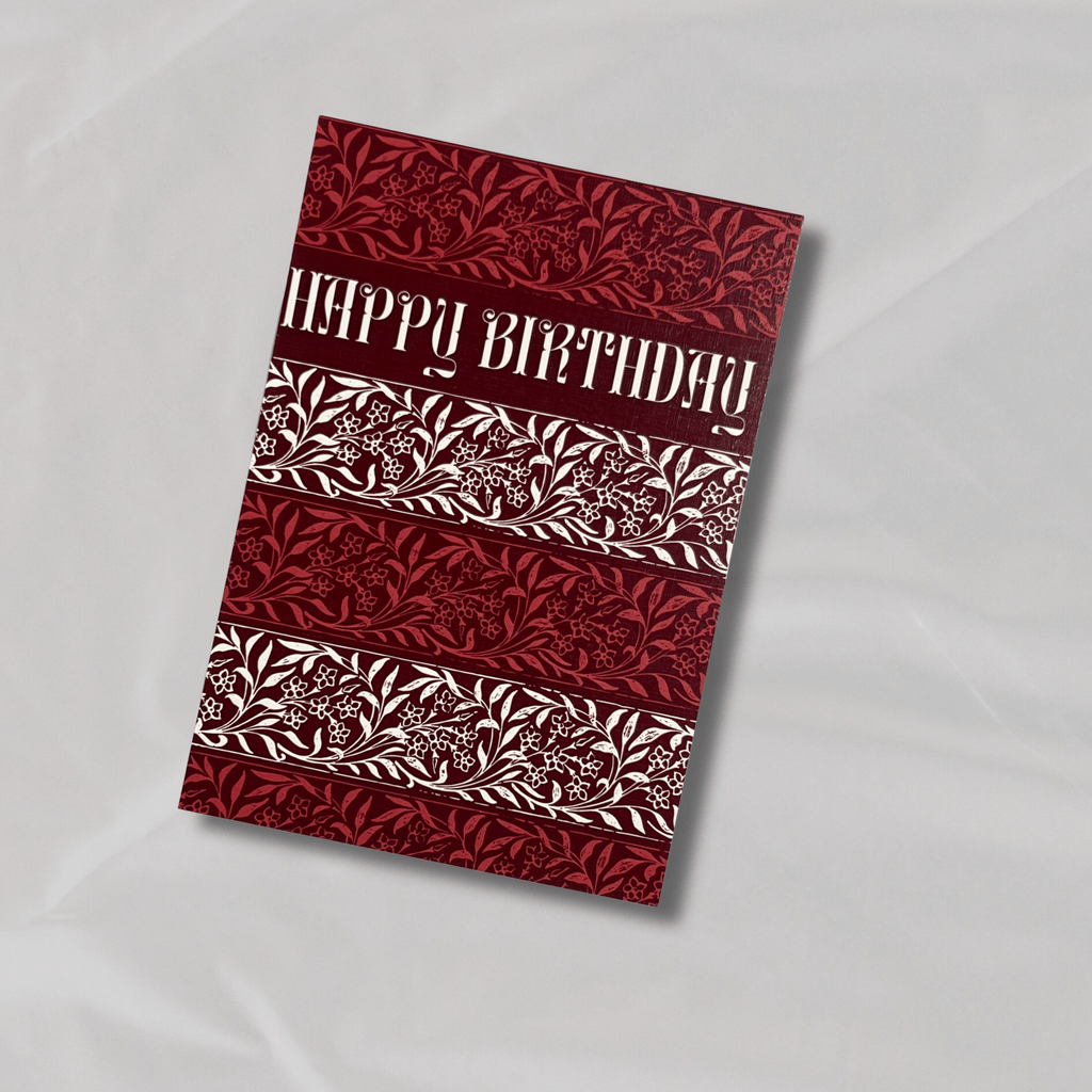 Happy Birthday Block Print
