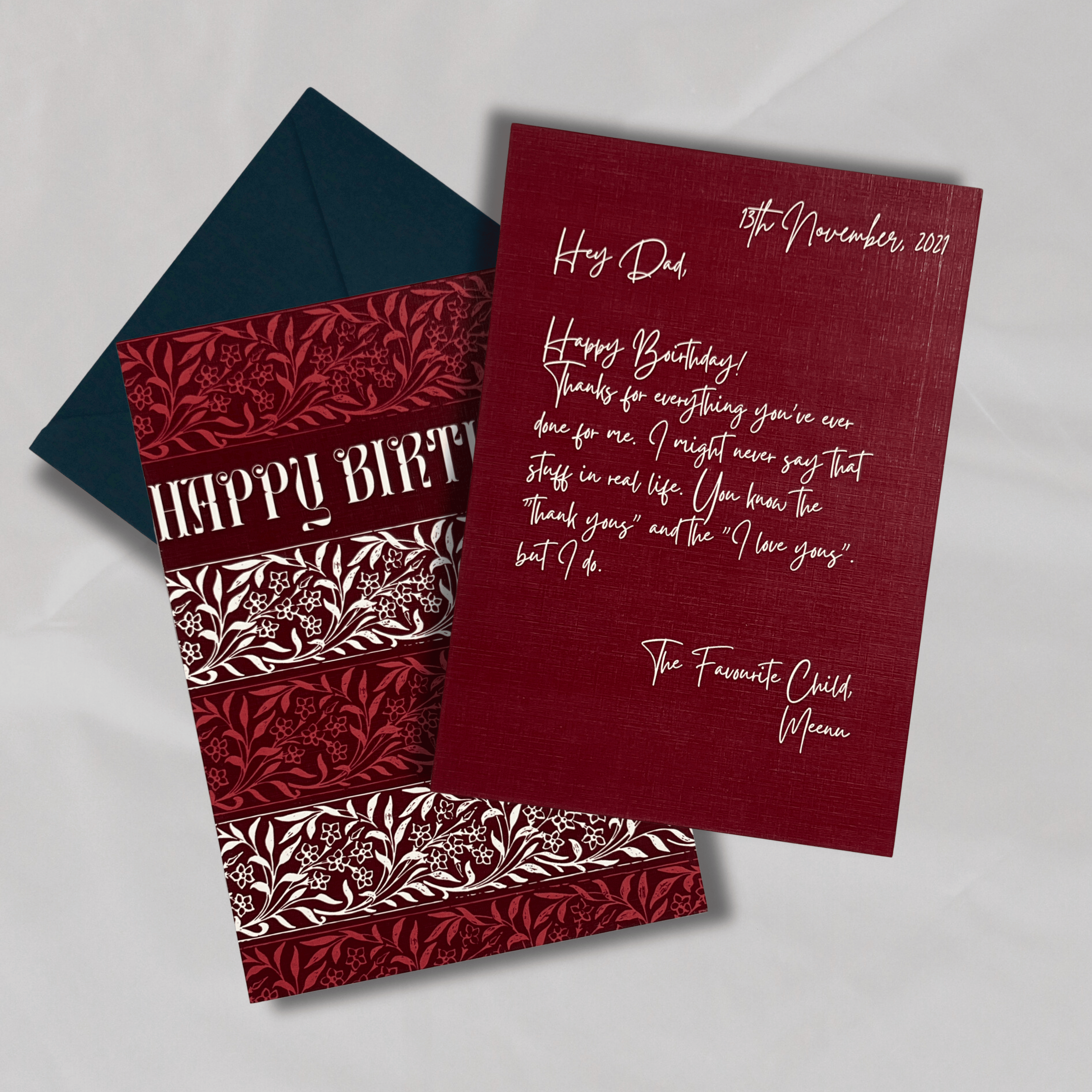 Happy Birthday Block Print