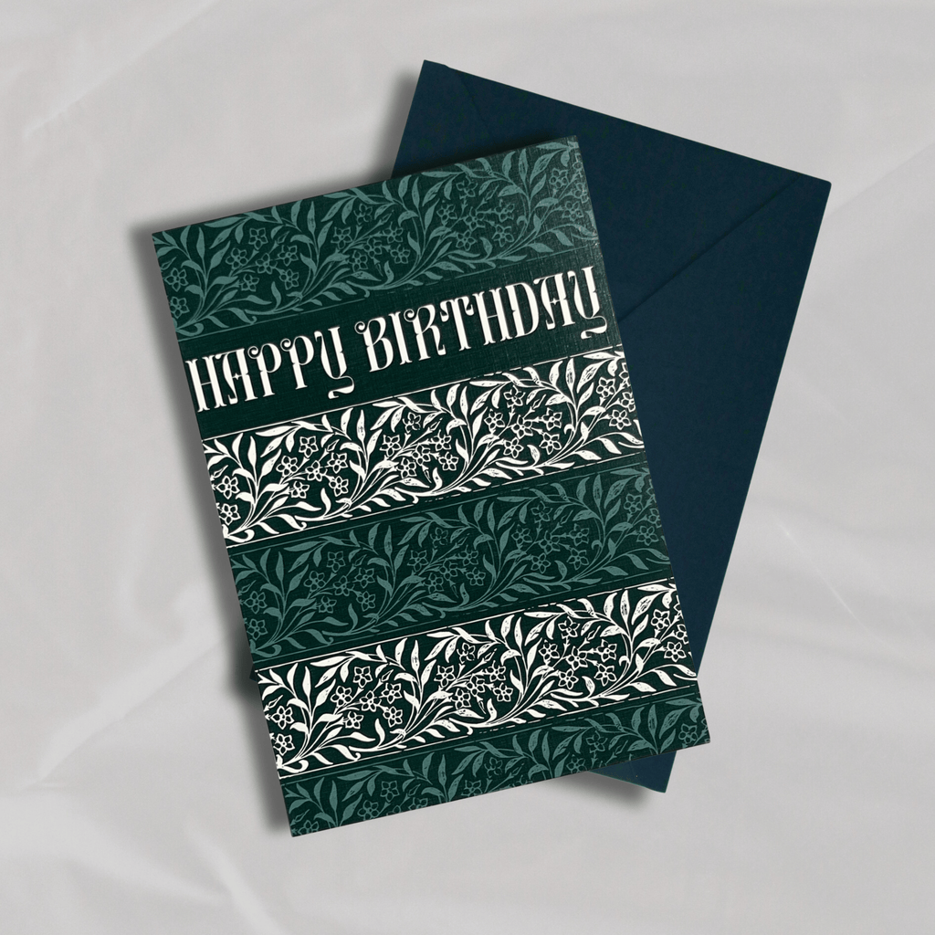 Happy Birthday Block Print