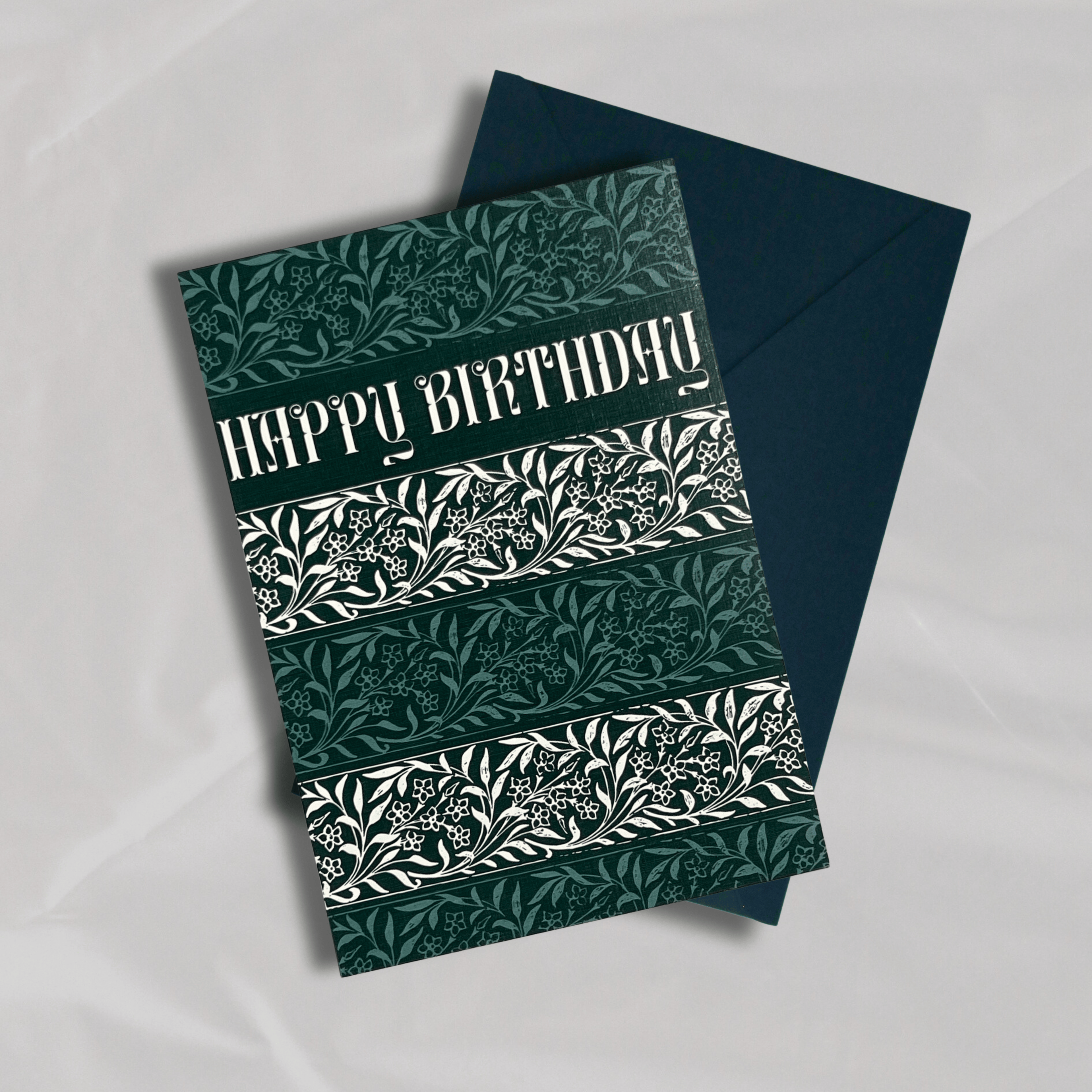 Happy Birthday Block Print