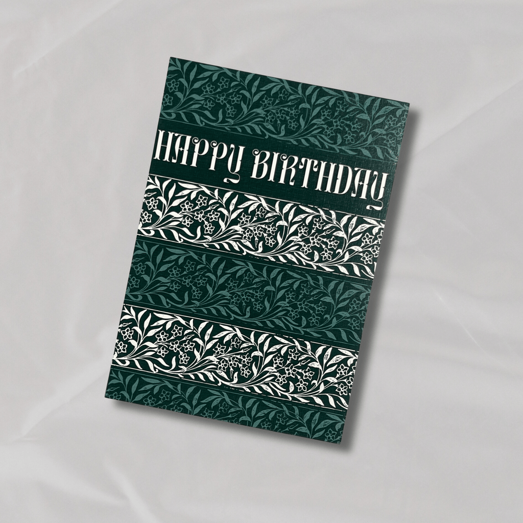 Happy Birthday Block Print