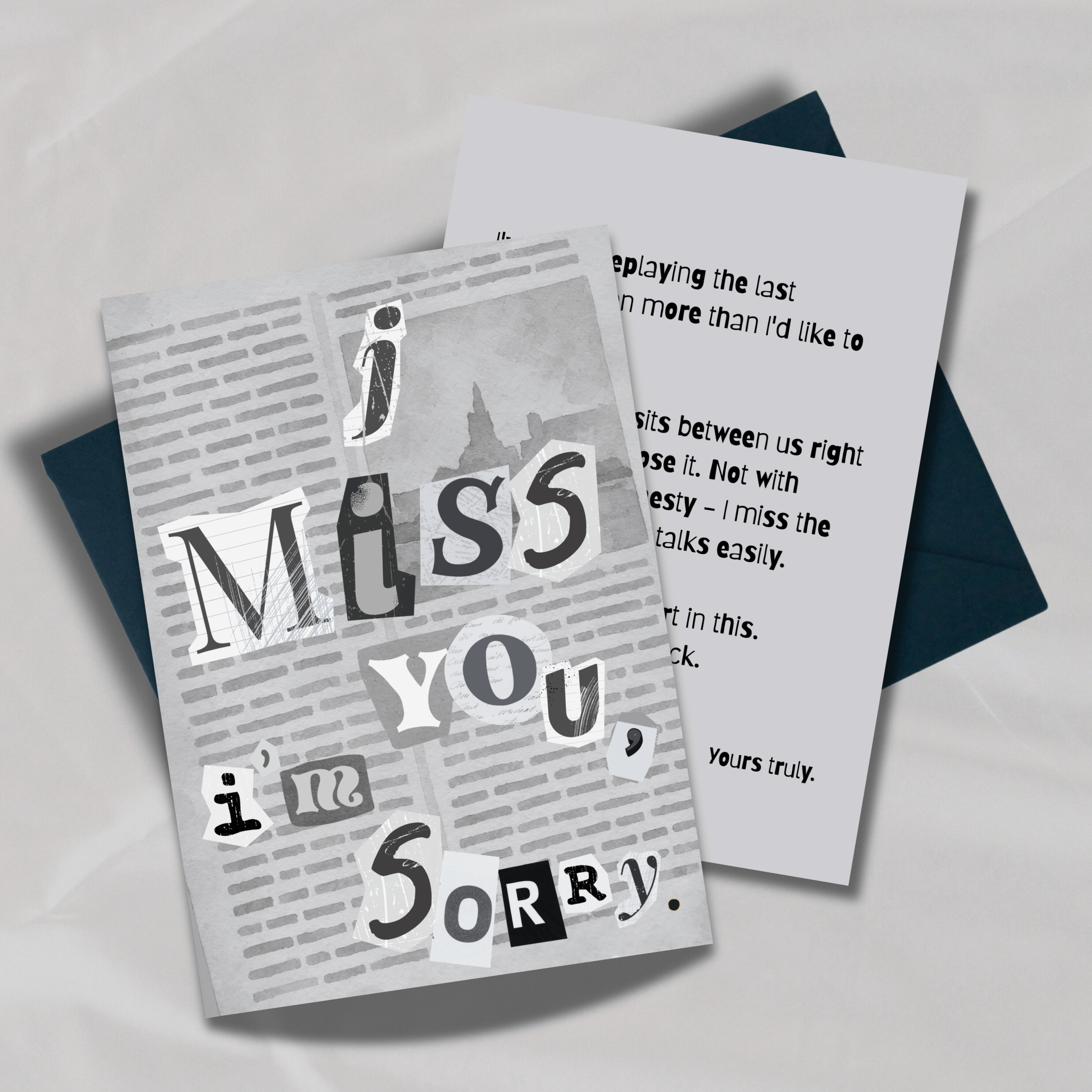 I Miss You, I'm Sorry.