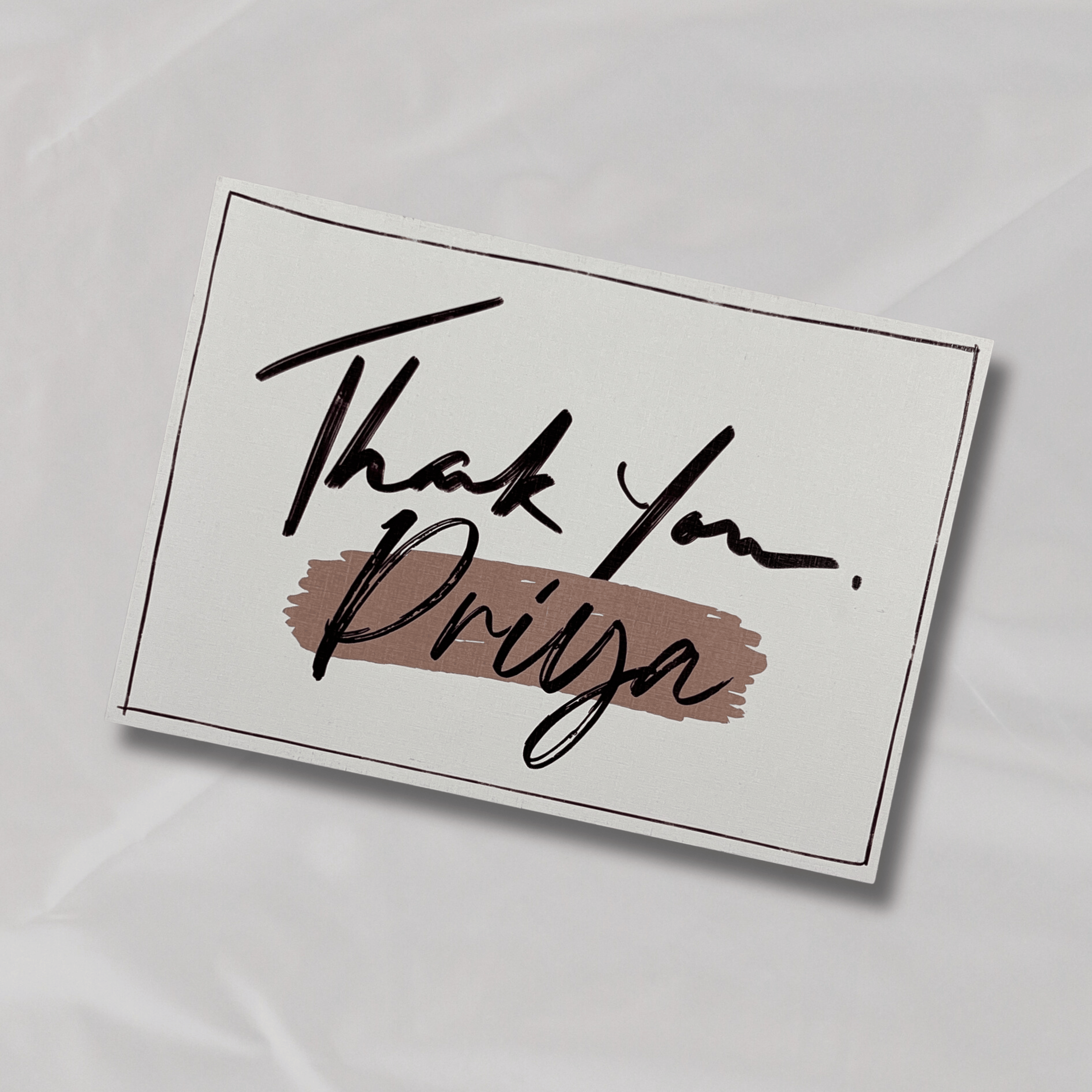 Thank you Note