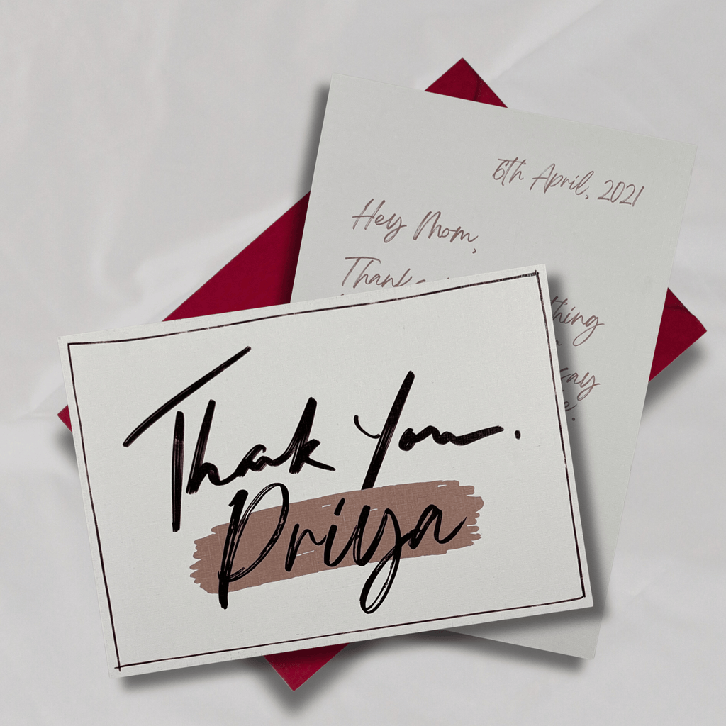 Thank you Note