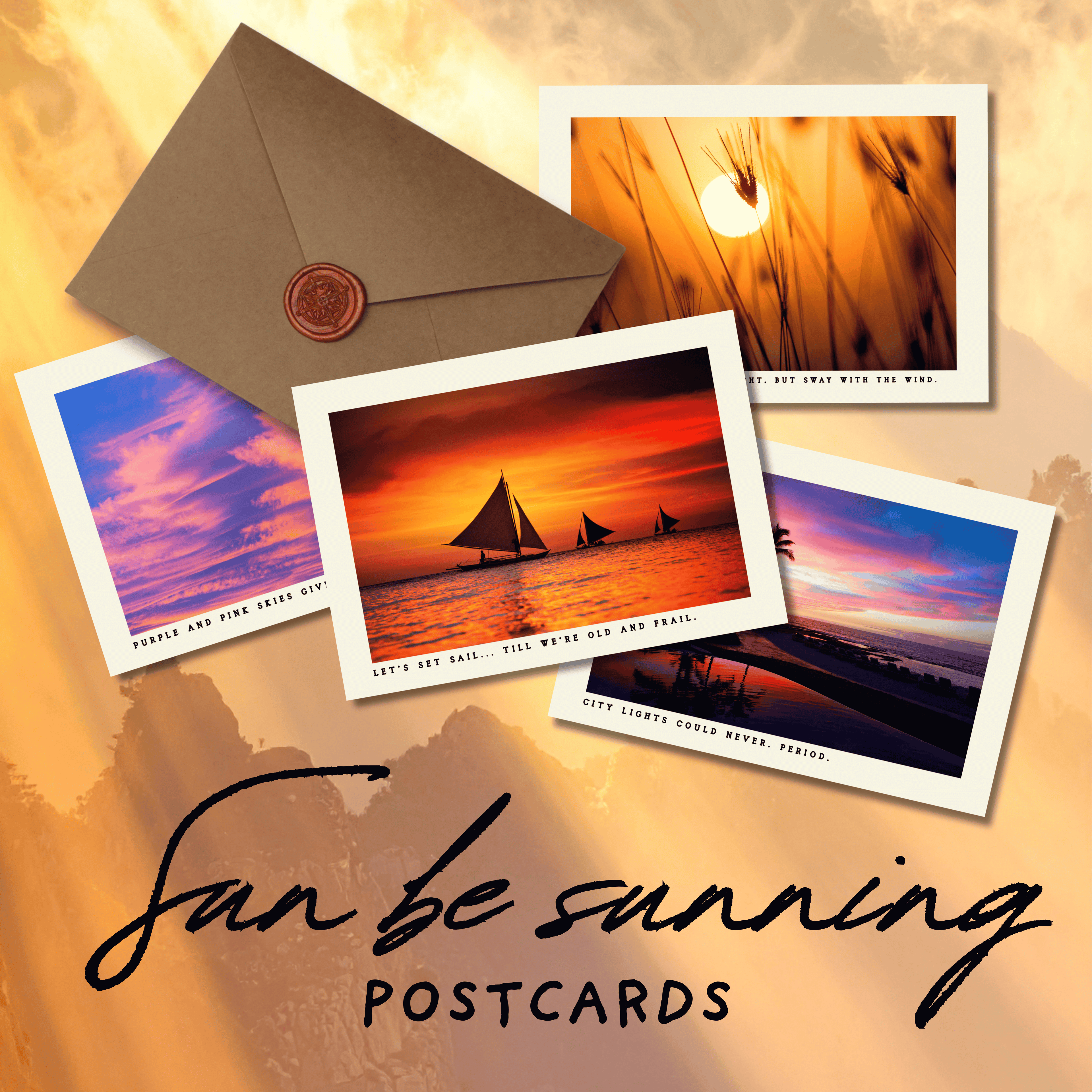 Sun be sunning Postcards
